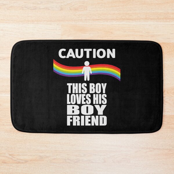 Item preview, CAUTION - THIS BOY LOVES HIS BOYFRIEND designed and sold by Dwarf-Monkey.
