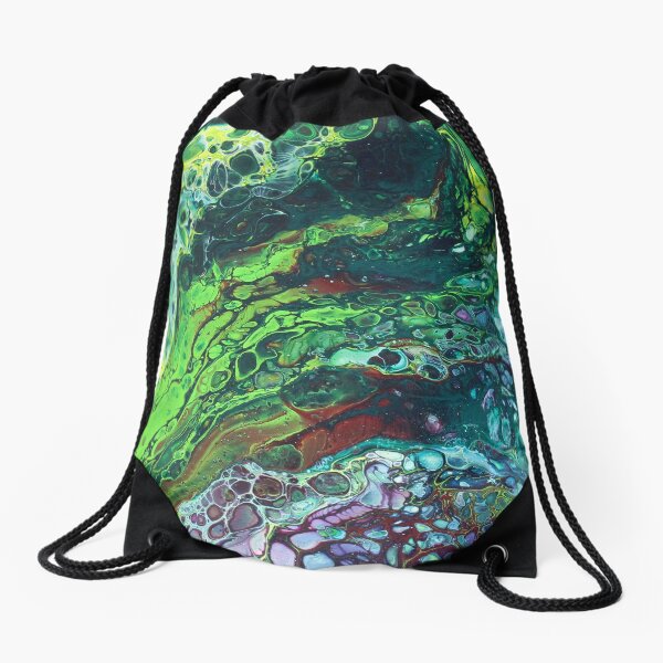 Green Envy Drawstring Bag