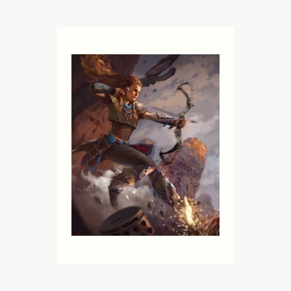 Aloy the warrior Art Print