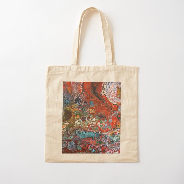 A Symphony of Cells - red Cotton Tote Bag