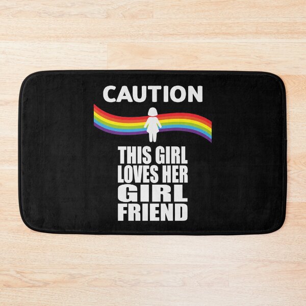 Item preview, CAUTION - THIS GIRL LOVES HER GIRLFRIEND designed and sold by Dwarf-Monkey.