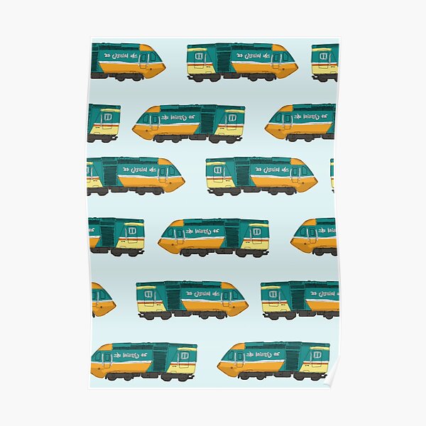 Inter City 125 Pattern Poster