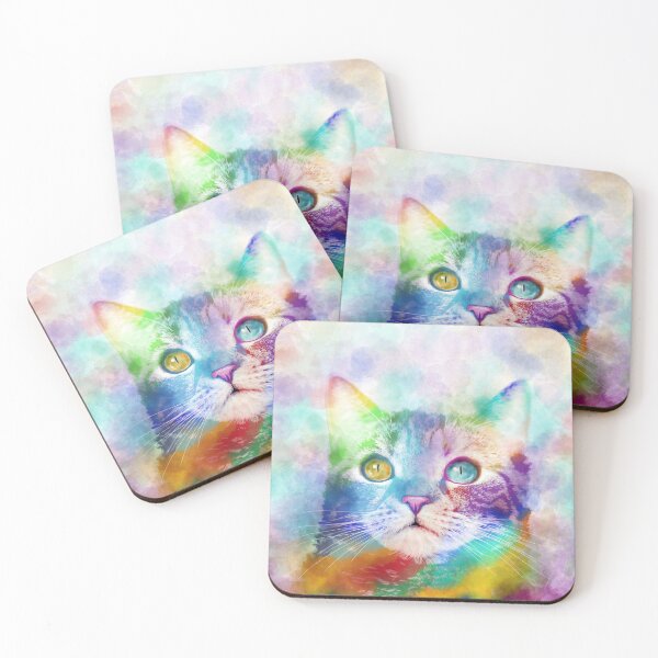 Item preview, Cat 663 multicolor cat designed and sold by artbylucie.