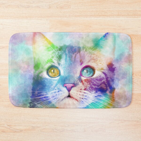 Item preview, Cat 663 multicolor cat designed and sold by artbylucie.