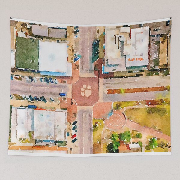 Item preview, Toomer's Corner Aerial Watercolor Puzzle designed and sold by Michael Garber.