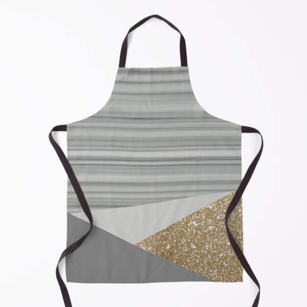 Item preview, preppy geometric gold triangles trendy grey marble stripes Minimalist designed and sold by LEILA ART SPACE.