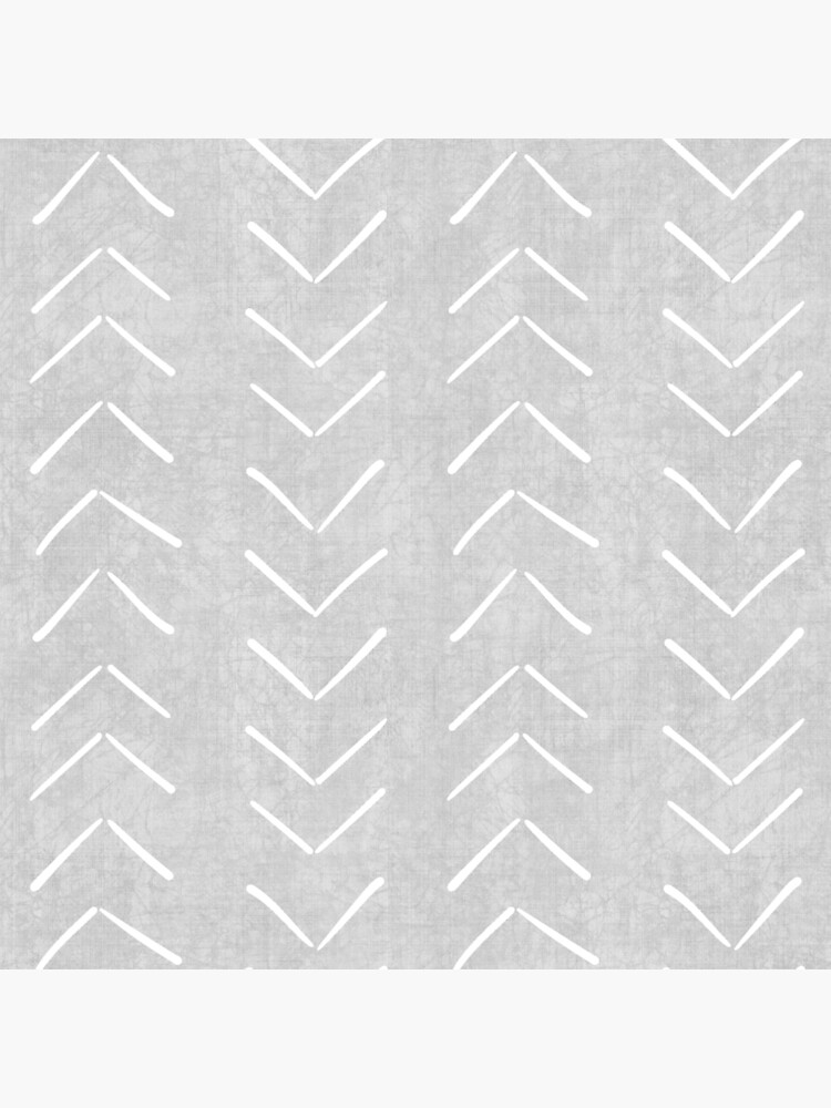 Mud Cloth Big Arrows in Grey by beckybailey
