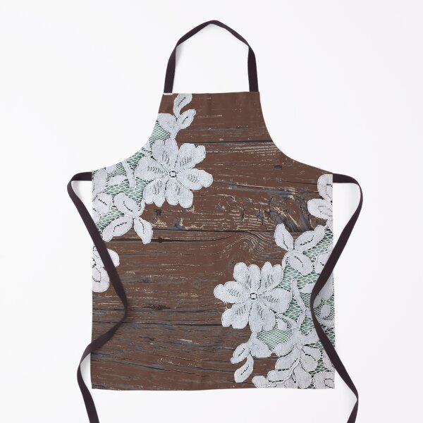 Item preview, bohemian farmhouse country cottage chic barn wood lace designed and sold by LEILA ART SPACE.