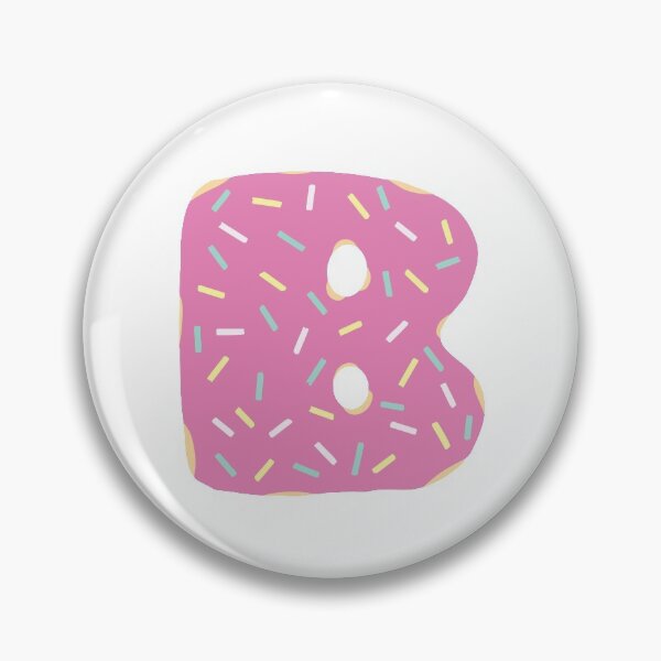 Artikelvorschau, Pink B Donut entworfen und verkauft von callyree.