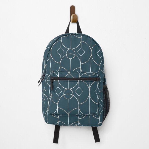 Item preview, Contemporary Bowed Symmetry in Aqua designed and sold by simplydesignart.
