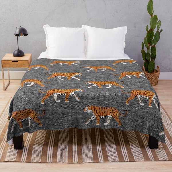 Item preview, Walking Tigers (grey) designed and sold by littlearrow.