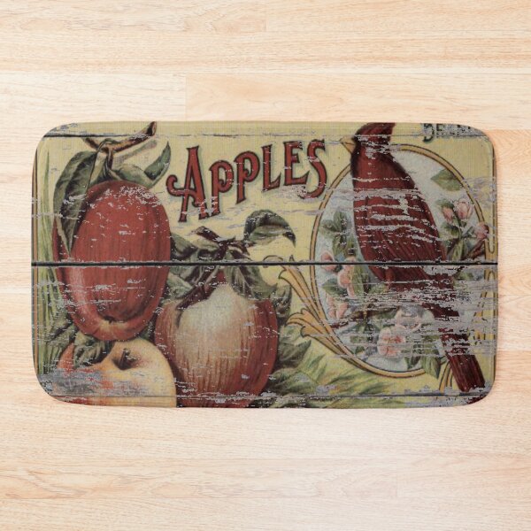 Item preview, dark academia orchard retro advertisement red cardinal french country apple designed and sold by LEILA ART SPACE.