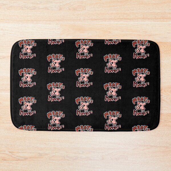 Item preview, Meat is murder  designed and sold by Lilmissvegan.