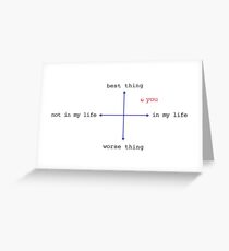 You Are The Best Thing In My Life Greeting Card