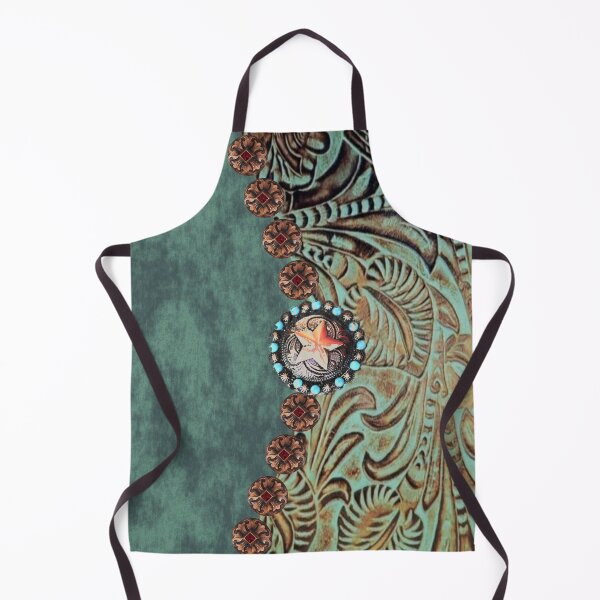 Item preview, Rustic cowboy cowgirl western country green teal designed and sold by LEILA ART SPACE.
