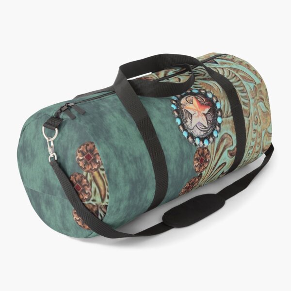Item preview, Rustic cowboy cowgirl western country green teal  designed and sold by LEILA ART SPACE.
