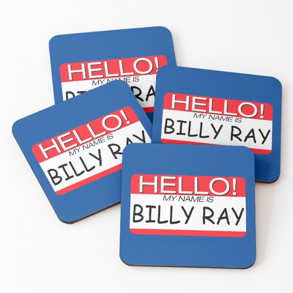 Item preview, "HELLO! MY NAME IS BILLY RAY" NAME TAG designed and sold by WOOFANG.