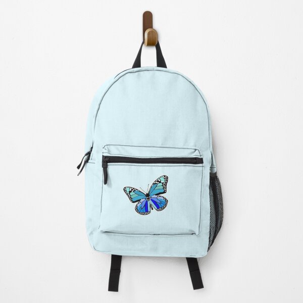 Vista previa del artículo con la obra «Mariposa azul brillante», diseñado y vendido por HollieH18.