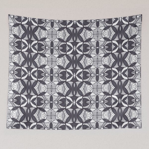 Item preview, Ornamental Black and White Pattern - Oriental Tiles Design designed and sold by ckylin.