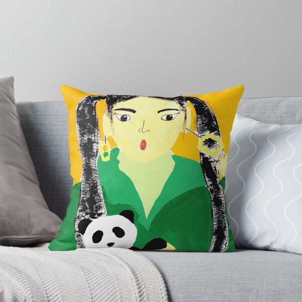 Item preview, Girl with panda plush toy designed and sold by LiceaGand.