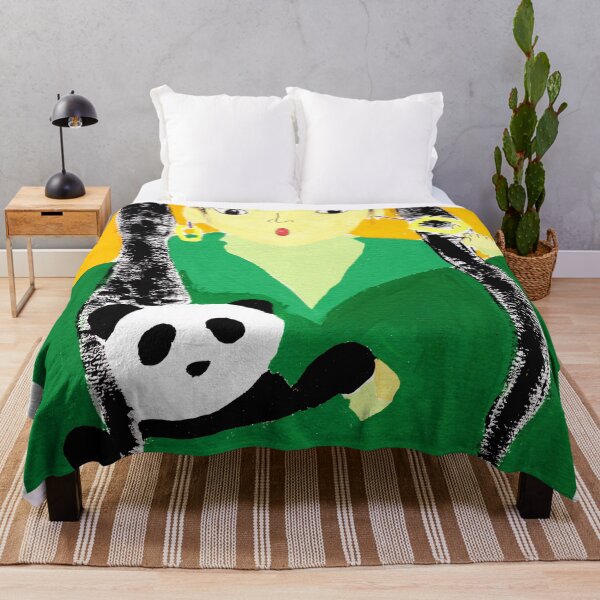 Item preview, Girl with panda plush toy designed and sold by LiceaGand.