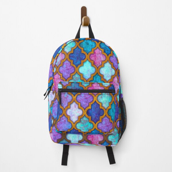 Item preview, Moroccan tile iridescent pattern designed and sold by Red Witch Art.