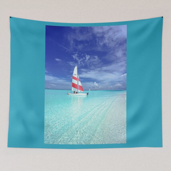 Item preview, Boat on the ocean designed and sold by Basic310.