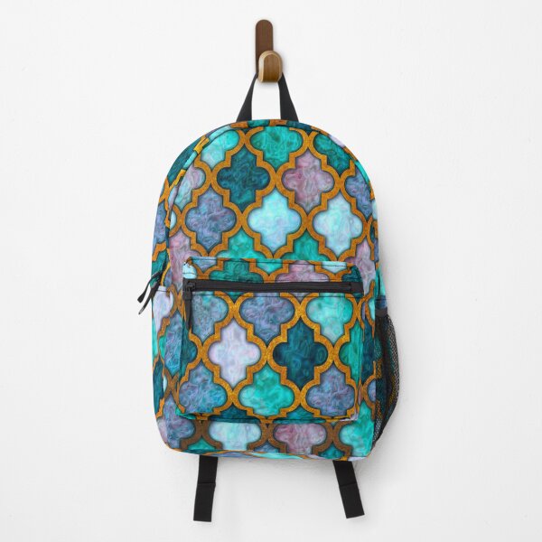 Item preview, Moroccan tile iridescent pattern designed and sold by Red Witch Art.