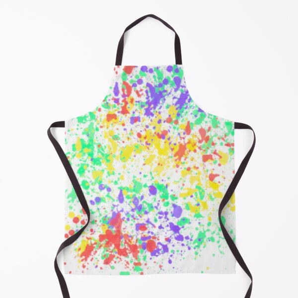 Item preview, Splashes of Color Abstract Art Print - Thrown Paint on White Canvas designed and sold by ckylin.