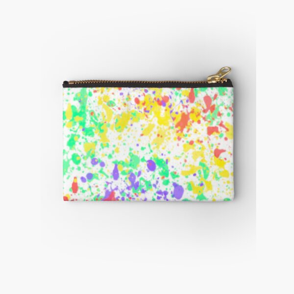 Item preview, Splashes of Color Abstract Art Print - Thrown Paint on White Canvas designed and sold by ckylin.