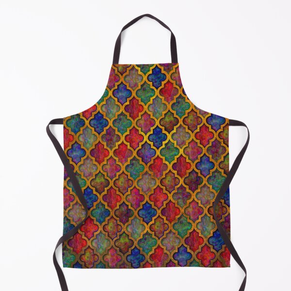Item preview, Moroccan tile iridescent pattern designed and sold by Red Witch Art.