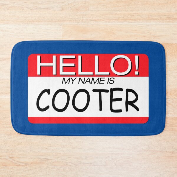 Item preview, "HELLO! MY NAME IS COOTER" NAME TAG designed and sold by WOOFANG.