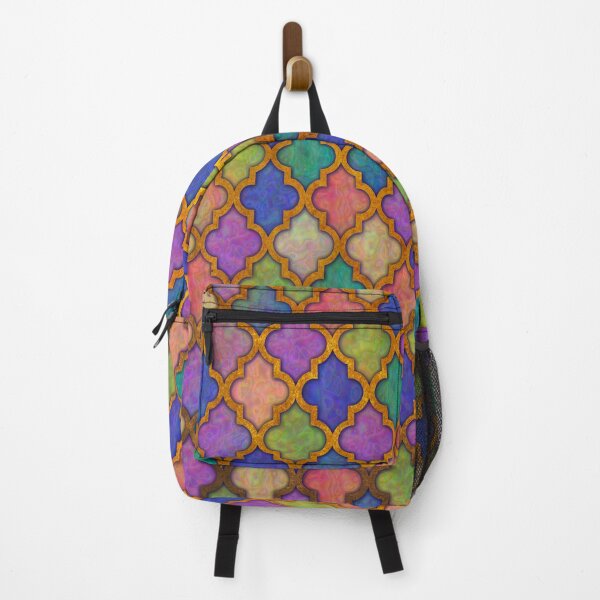 Item preview, Moroccan tile iridescent pattern designed and sold by Red Witch Art.