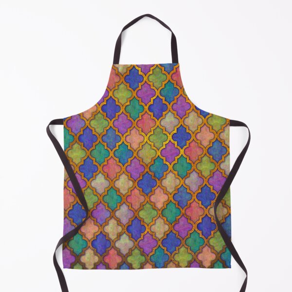 Item preview, Moroccan tile iridescent pattern designed and sold by Red Witch Art.