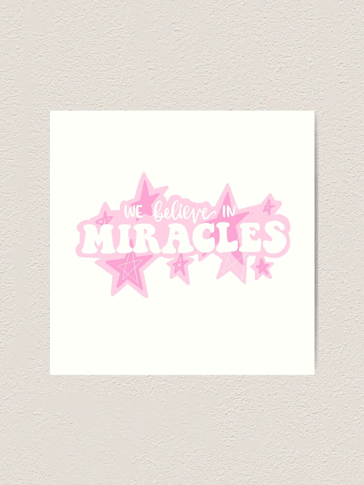 I Believe In Miracles Rainbow Canvas Banner