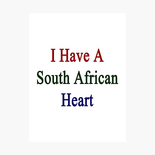 Aperçu de l'œuvre I Have A South African Heart créée et vendue par supernova23.