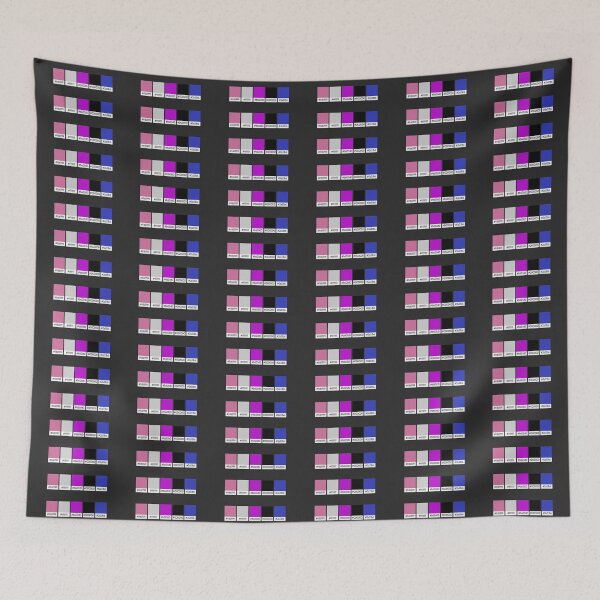 Item preview, Paint Swatches - Genderfluid Colours designed and sold by neurosci.