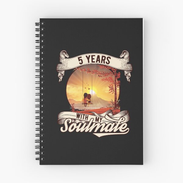 Item preview, 5 years with my soulmate -  5th anniversary designed and sold by Cutebutfunny.