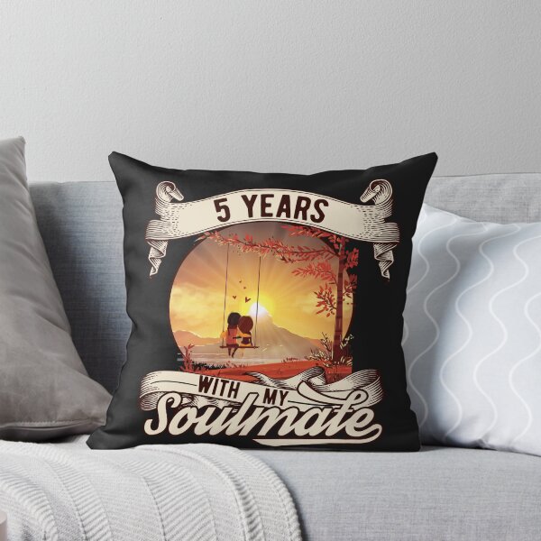 Item preview, 5 years with my soulmate -  5th anniversary designed and sold by Cutebutfunny.