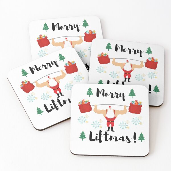 Item preview, Merry Liftmas Christmas Santa Workout fitness designed and sold by renzel12.