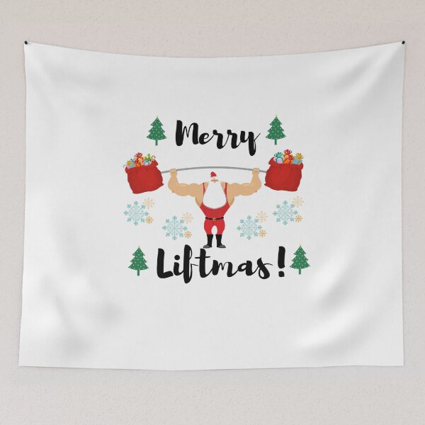 Item preview, Merry Liftmas Christmas Santa Workout fitness designed and sold by renzel12.