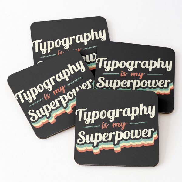 Item preview, Typography is my Superpower  designed and sold by Custom365.