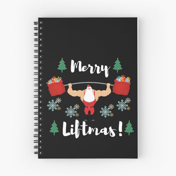 Aperçu de l'œuvre Joyeux Liftmas Christmas Santa Workout fitness créée et vendue par renzel12.