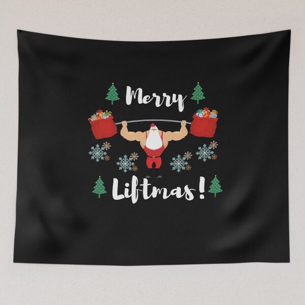 Item preview, Merry Liftmas Christmas Santa Workout fitness designed and sold by renzel12.