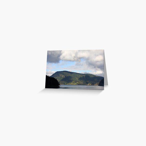 Active Pass Breaking Cloud Cover Greeting Card