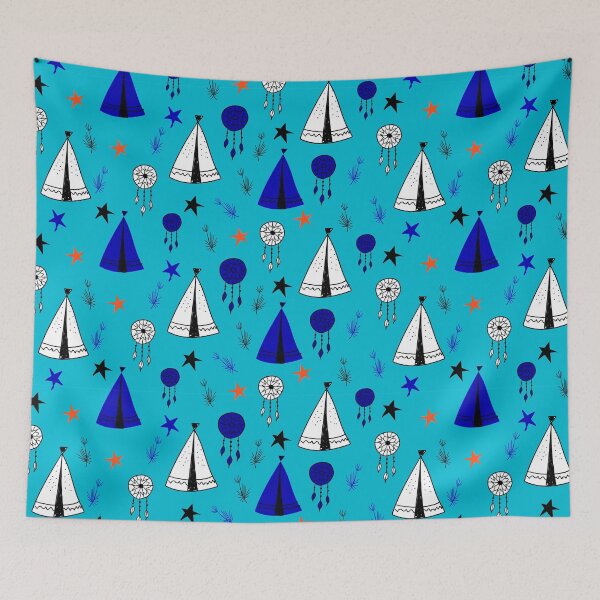 Item preview, Wigwam for the Indians Scandinavian style Pattern designed and sold by PurpleTank.