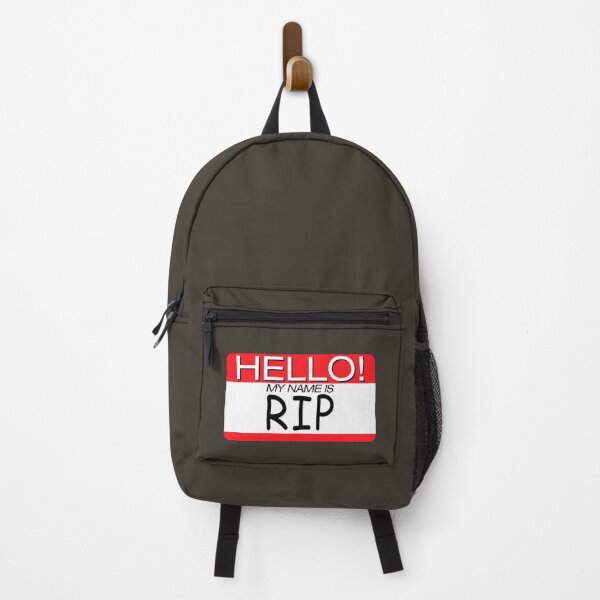 Item preview, "HELLO! MY NAME IS RIP" NAME TAG designed and sold by WOOFANG.