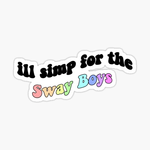 Ill simp para los chicos influyentes Pegatina