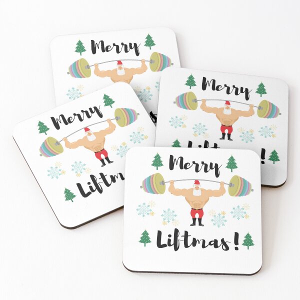 Item preview, Merry Liftmas Christmas Santa Workout fitness designed and sold by renzel12.