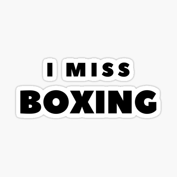 Item preview, I MISS BOXING designed and sold by FabSpark.